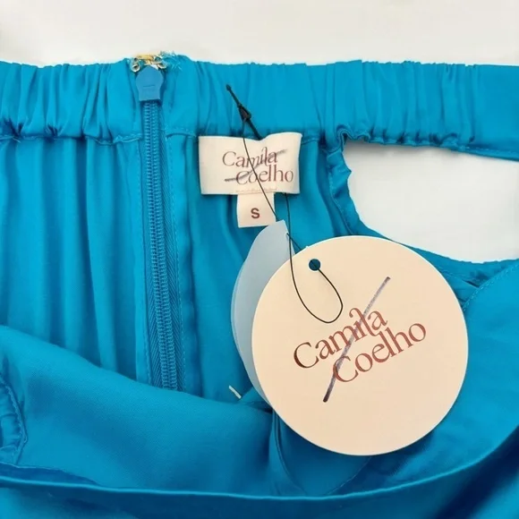 Camila Coelho Vicky Pant in Aqua Size S